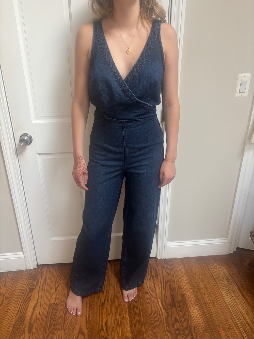 We the Free Denim Jumpsuit - Dark Blue